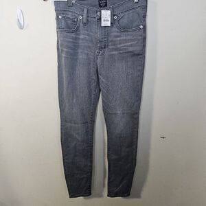 J. Crew High Rise Skinny Denim Jeans AB567 NWT Women's Gray Size 27
